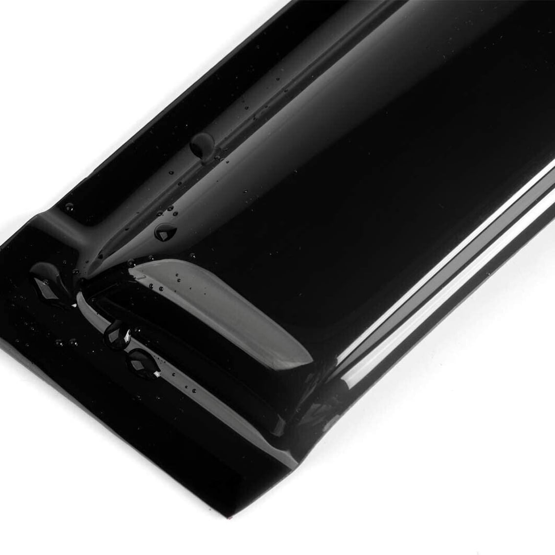 In-Channel Window Visor Vent Rain Guard Deflectors Dark Smoke Tint 4-Piece Set-In Channel Window Visor Vent Rain Shades Guard Deflectors