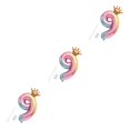 thumbnail image 2 of yingyy Party Balloon with Gradient Color Birthday Party Decor Aluminum Foil Balloon 32 Inch, Number 8 10 3PCS, 2 of 6