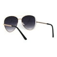 thumbnail image 4 of Womens Jewel Chain Arm Exposed Lens Officer Sunglasses Gold Smoke, 4 of 4