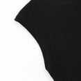 thumbnail image 4 of Women‘s Mock Neck Knit Sweater Vest  Sleeveless Summer Ribbed Pullover Tank Tops  Brown  2XL, 4 of 6