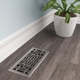 thumbnail image 5 of Imperial RG3447 Arts & Crafts Decorative Floor Register, 4 x 12-Inch, Brushed Nickel, 5 of 5