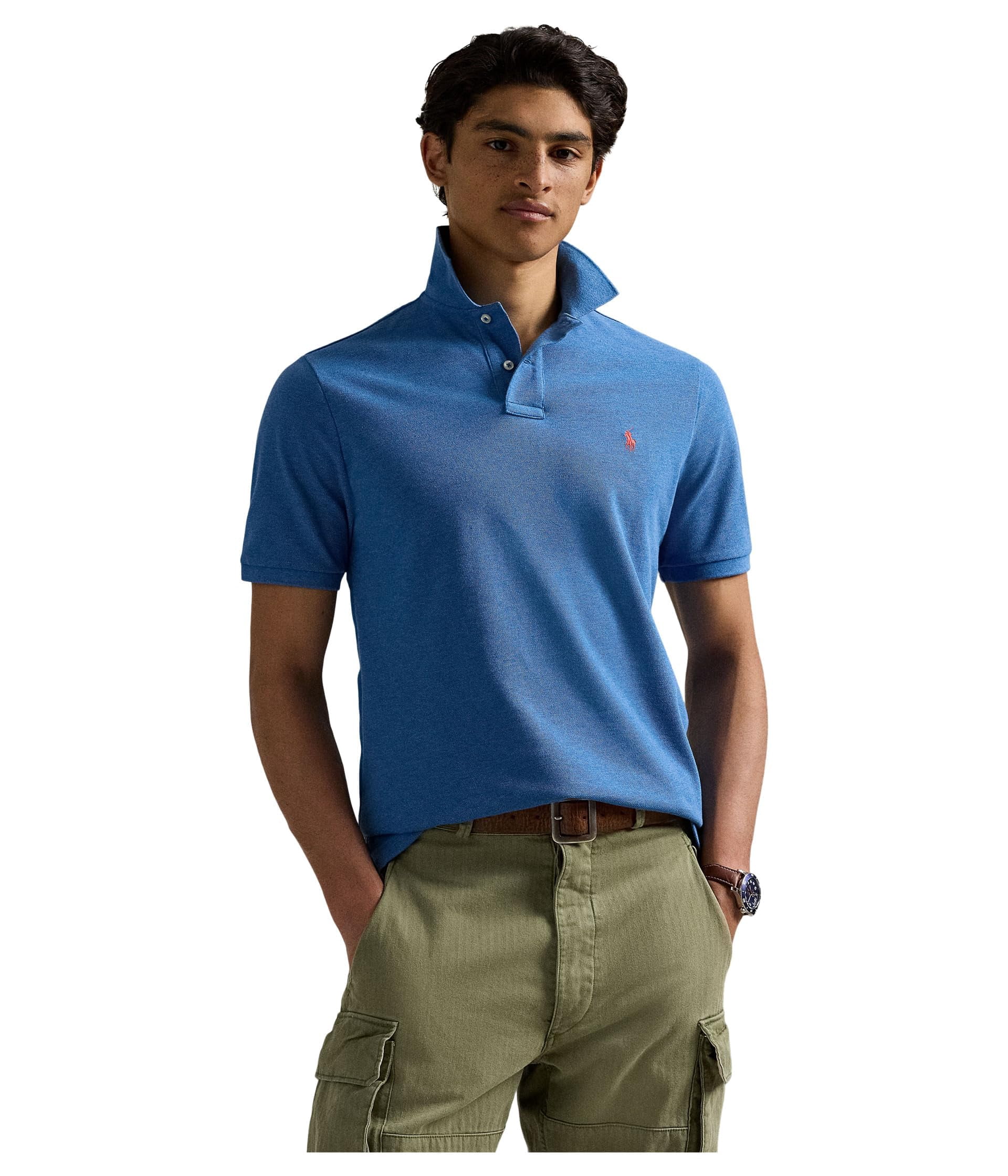 POLO RALPH LAUREN Mens Classic Fit 3 Button Interlock Polo Shirt