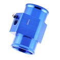 thumbnail image 1 of Universal Metal Hose Water Temperature Sensor Adapter to Blue Hose, Accurate Water Temperature Sensor Adapter for Most Vehicles with 2 Clamps, Made of  Metal, Easy, 1 of 7