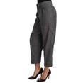 thumbnail image 2 of Dolce & Gabbana Gray Wool Pleated Cropped Trouser Pants, 2 of 3