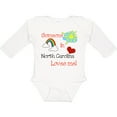 thumbnail image 3 of Inktastic Someone in North Carolina Loves Me Boys or Girls Long Sleeve Baby Bodysuit, 3 of 5