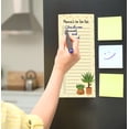 thumbnail image 6 of Inkdotpot Pack of 6 Funny Magnetic Dry Erase List For Fridge, Wipe Clean w/ NoStain, Quick Notes Shopping & Grocery List Whiteboard for Fridge, 8.75" x 3.8"(House Plants), 6 of 6