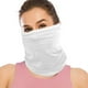 thumbnail image 2 of Polaina para el cuello, mascarilla, bufanda, bandana reutilizable, tubo de protección UV, tocado para deportes al aire libre para hombres y mujeres, color blanco, 2 of 5
