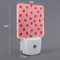 Daiia Strawberries Pattern Plugin LED Backlit Night Light with Motion