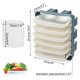 thumbnail image 5 of Rejillas De Drenaje De Cocina Estante De Cocina Montado En La Pared Bandejas De Preparación No Perforadas Bastidores De Vegetales De Cocina Bandejas De Verduras Superpuestas De ANGGREK Multi Layer Trays, 5 of 8