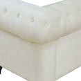 thumbnail image 5 of Hommoo Sofa Set, 62.5" Flannelette 2-Piece Couch Living Room Sofa Set,L-Shaped Sectional Sofa,Sectional Couches for Living Room,White, 5 of 7