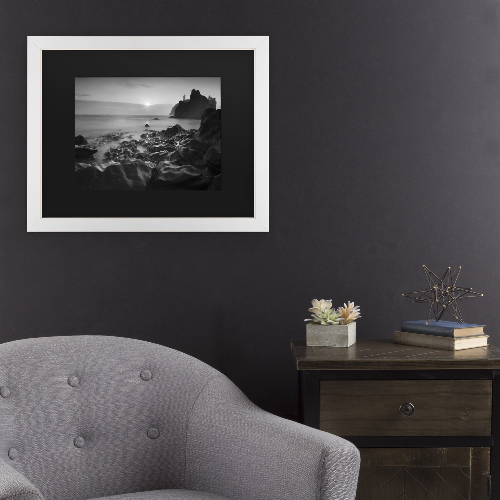 Trademark Fine Art 'Sunset at Ruby Beach' Canvas Art by Moises Levy