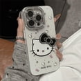 thumbnail image 3 of Hello Kitty Case for iPhone 16 15 14 13  Pro Max Dustproof Washable Anti Fall Silicone Hard Cover, 3 of 13