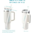 thumbnail image 4 of xianyou-2 Pack Couvercle de Paille Rabattable de 40 oz pour Gobelet Compatible avec Stanley Quencher, Couvercle Anti-Déversement pour Gobelet Stanley Réutilisable hydro, 4 of 4