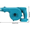 thumbnail image 2 of Soplador de hojas de alta eficiencia, compatible con batería Makita de 18 V para una potencia conveniente, mecanismo de autobloqueo que garantiza la seguridad, bajo consumo de energía con salida de, 2 of 5