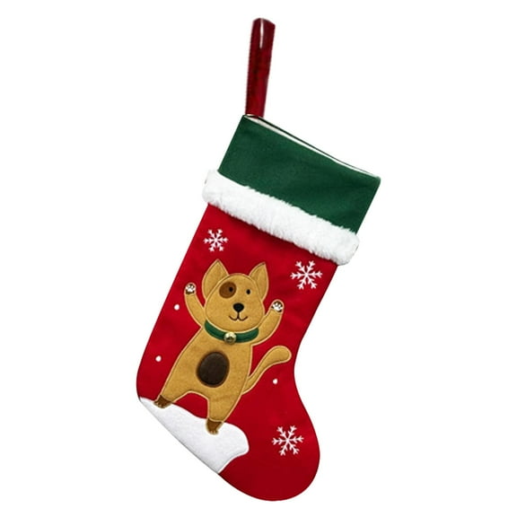 Clode Personalized Christmas Stockings Large Custom Embroidered Xmas Stocking with Name & Festive Pattern Ideal for Pet Family & Fireplace Decor Garland Outdoor Summer