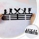 thumbnail image 3 of Exhibidor de medallas de béisbol, soporte para trofeos de béisbol, estante de pared metálico deportivo sin ganchos, para colgar más de 60 medallas., 3 of 6