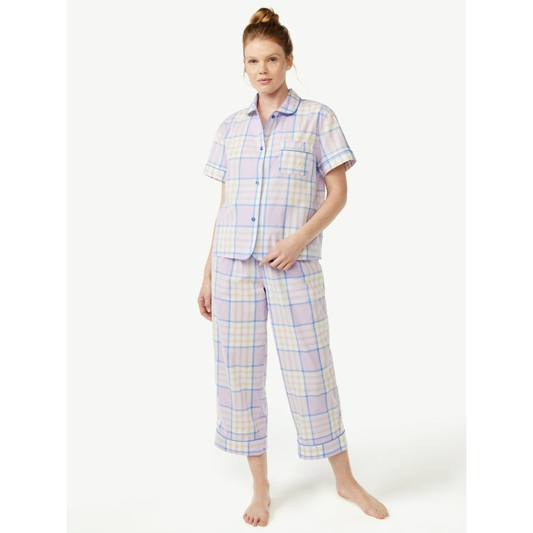 Joyspun Women's Woven Capri Pajama Pants, Sizes S to 3X - Walmart.com