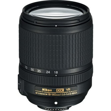 Nikon AF-S DX NIKKOR 18-140mm f/3.5-5.6G ED Vibration Reduction Zoom Lens with Auto Focus for Nikon DSLR Cameras International (Best Nikkor Telephoto Lens)