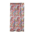 thumbnail image 2 of Levtex Home - Rhapsody - Shower Curtain with Grommets - One Shower Curtain Panel 72x72 inch - Bohemian Paisley - Orange, Turquoise, Teal Green, Red, Lime, Yellow, Blue, Brown - 100% Cotton - Lined, 2 of 3