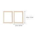 thumbnail image 2 of Mobestech 12pcs Miniature Frame with Wood Color for Art Decoration for Hobbyists, 2 of 7