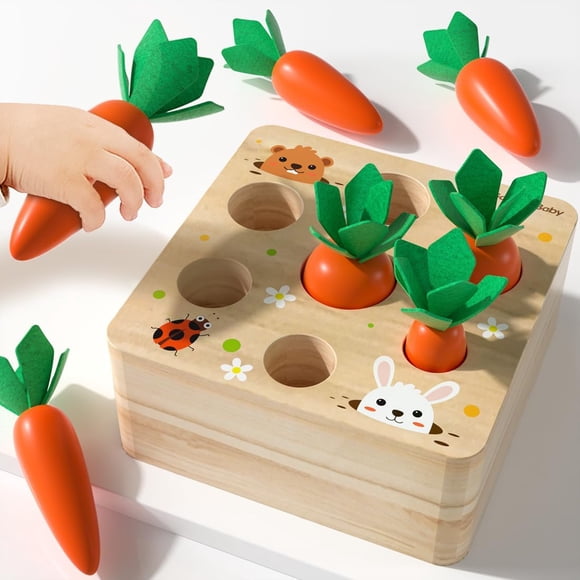 Juguete Montessori Goryeo Baby para bebés y niños pequeños con zanahoria