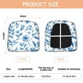 thumbnail image 3 of Blue Pioneer Flower Seat Covers for Dining Room Chairs Set Of 4,Stretch Printed Washable Chair Seat Cover with Elastic Ties and Button,Removable Waterproof Couch Cushion Covers, 3 of 6