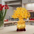 thumbnail image 5 of TISHITA Money Tree Statue Lucky Tree Figurine Tabletop Artwork Lucky Wealth Sculpture Ornament for Bedroom Office New Year Decoration M, 5 of 7