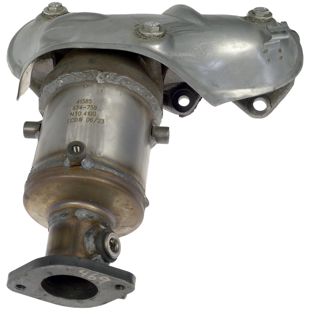 Dorman 674-759 Passenger Side Catalytic Converter with Integrated Exhaust Manifold for Specific Hyundai / Kia Models, Natural