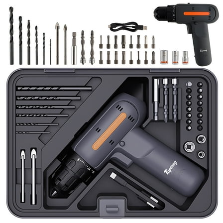 12V Cordless Drill, Electric Power Drill Set with Battery & Charger, 32pcs Drill/Driver Bits with Storge Box