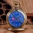 thumbnail image 3 of Reloj de bolsillo El Principito de cuarzo de metal de 4 cm con cadena, 3 of 6
