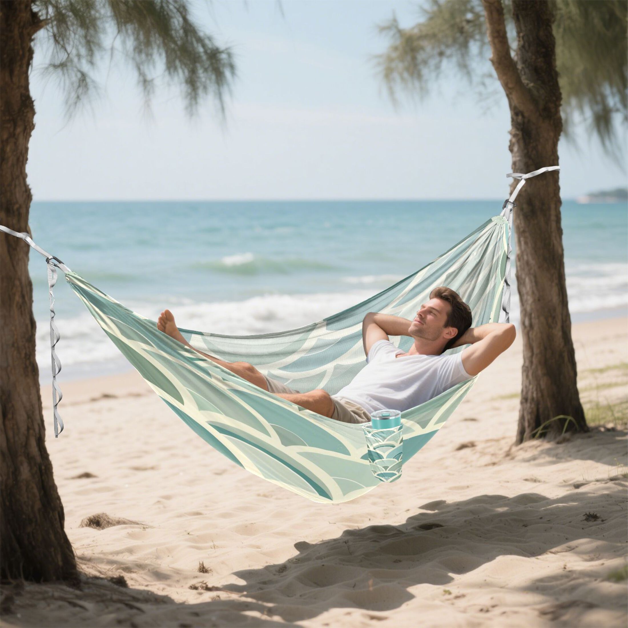 Hammock Camping Hammock Nylon Portable Hammock Travel Camping Hammock Green Semicircle Seamless