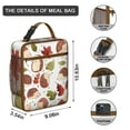 thumbnail image 3 of Hedgehog Insulated Lunch Box Women Reusable Lunch Bag with Front Pocket Cooler Tote Bag Work Camping, 3 of 6