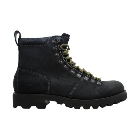 Calvin Klein Jeans Mens rick Leather Round Toe Ankle Fashion, Black, Size 9.0