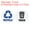 Green/Black, variant on Uxcell Recycle Sticker Trash Can Bin Labels 5 Inch Large Recycling Vinyl, Blue/Black, 6 Pack