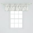 thumbnail image 2 of Ambesonne Abstract Window Valance, Snail Marine Symbols Art, 54" X 18", White Pale Almond Green, 2 of 3