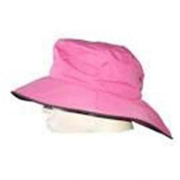 Weather Apparel 58008-064 Golf Hat, One Size - Pink with Black Trim