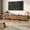 Walnut, variant on Modern TV Stand for TVs up to 80", Mid Century Entertainment Center with Storage Cabinets, Media Console for Living Room, Grey