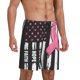 thumbnail image 2 of Balery Ribbon Breast Cancer Awareness Pantalones cortos de pijama de punto de algodón para hombre con cinturilla y bolsillos-X-Large, 2 of 6