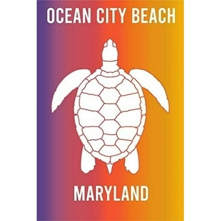 

Ocean City Beach Maryland Souvenir 2x3 Inch Fridge Magnet Turtle Design