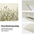 thumbnail image 4 of Sage Green Pillow Covers 18x18 Inch Set of 2, Spring Wildflower Plant Throw Pillows Case,Seasonal Floral Outdoor Decorative Flowers Farmhouse Decor Cushion Covers for Home Sofa Bed Couch, 4 of 4