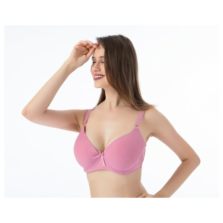 Women Bras 6 Pack of T-shirt Bra B Cup C Cup D Cup DD Cup DDD Cup 34C  (S92820)