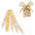 thumbnail image 1 of 1 Paire Lacets Élargis Transparents 4CM pour Fête Danse Randonnée Hip hop Accessoires (Doré), 1 of 8
