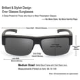 thumbnail image 2 of Gafas de Sol CAXMAN Polarizadas para Usar Sobre Lentes, Color Negro, 2 of 6