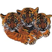 Patch - Animals - 3 Tigers Iron On Gifts New Licensed p-3937