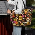 thumbnail image 7 of Balery Sunflowers Mushrooms Beach Travel Bag - Water-Resistant, Large Capacity Lightweight Tote with 7 Pockets for Women and Men - Perfect for Beach, Pool, Gym, and Travel, 7 of 7