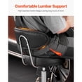 thumbnail image 2 of Shop Stool Adjustable Garage Seat 300 lbs Load with Backrest & Wheels, 2 of 6