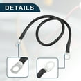 thumbnail image 4 of Cable de inversor de batería marina para automóvil 5/16"-3/8" 18" cable de cobre de batería negro, 4 of 7