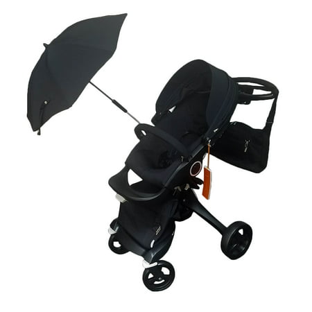 Stokke Xplory Baby Stroller in TRUE BLACK Bundle Limited (Stokke Xplory Best Price)