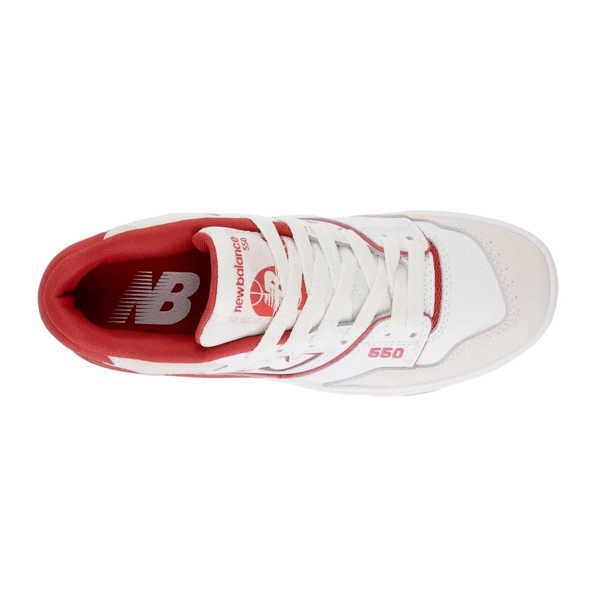 New Balance 550 White/Red BB550STF Men's Size 12 - Walmart.com