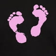 thumbnail image 3 of CafePress - Cute Pink Baby Girl Footprints Maternity D T Shirt - Men's Classic Graphic Cotton T-Shirt, 3 of 4